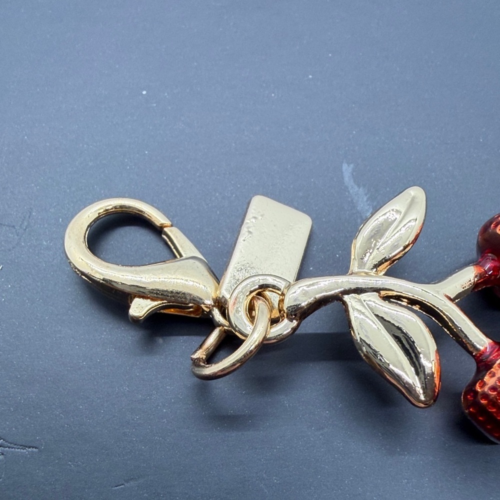 3/$15 🌸 Red Cherry Purse or Keychain Charm - Picture 3 of 3